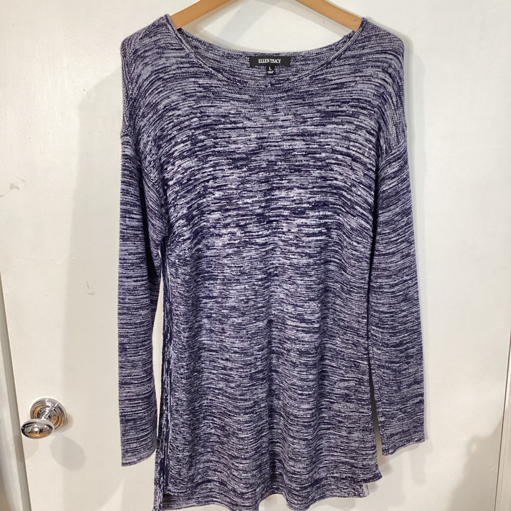 137.  Ellen Tracy Blue Sweater